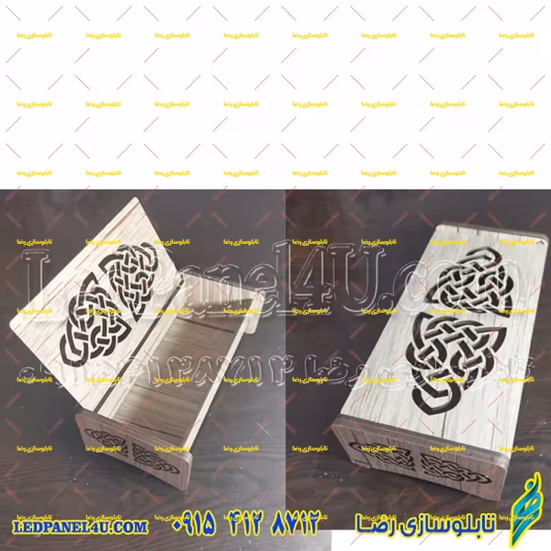 جعبه جواهرات یا لوازم ارایشی یا جا مدادی یا جا قاشقی –  کد380-تابلو سازی رضا (پس کرایه)