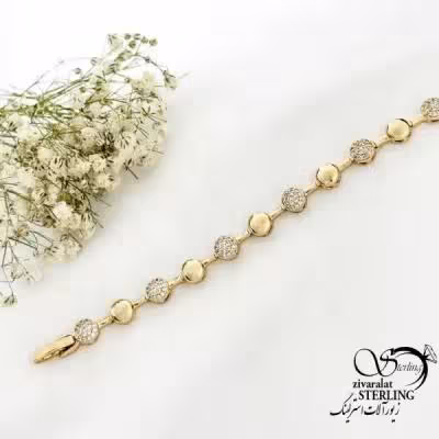 دستبند مجلسی طرح طلا مارک ژوپینگ کد 19759