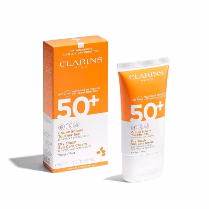 کرم ضد آفتاب ضد چروک و ضد لک کلارنس اصل 50 میل  SPF50