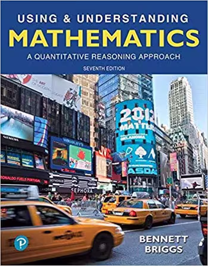 خرید و دانلود نسخه کامل کتاب Using &amp; Understanding Mathematics: A Quantitative Reasoning Approach (7th Edition) -