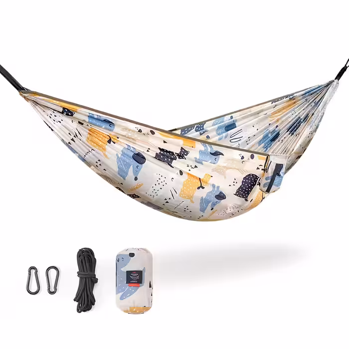 ننو – تخت آویز دو نفره طرح دار نیچرهایک Naturehike camping hammock – Glamping