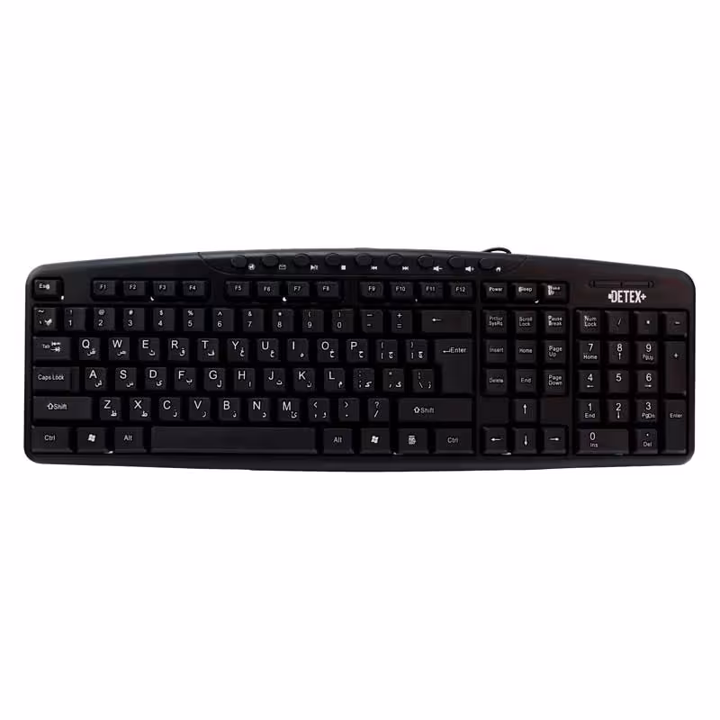 کیبورد دتکس پلاس مدل D-310، سوئیچ ممبران، Full-size | کالا مکس