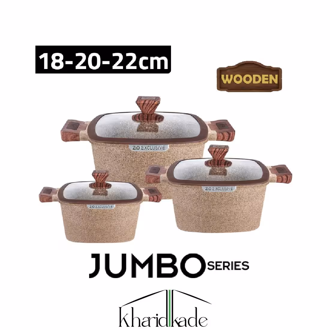 سرویس قابلمه مربعی زیو اصلی مدل Z-8350-22