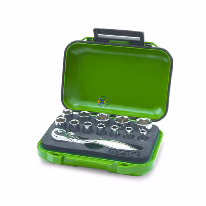 جعبه بکس 1/4، 4تا 13 دسته جغجغه مینی مدل GABW1301 تاپ تول TOPTUL
