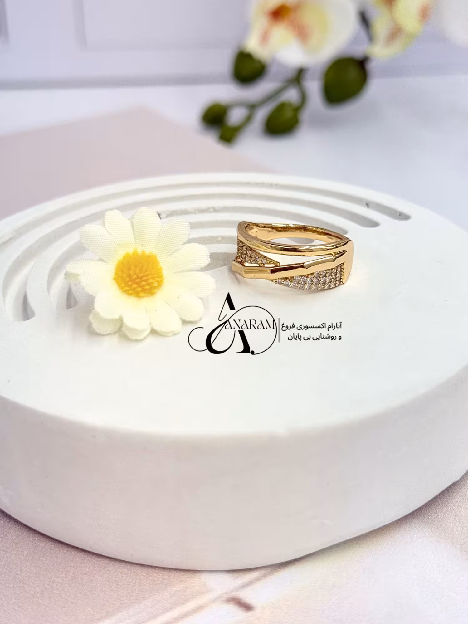 انگشتر حلقه ژوپینگ طرح طلا قیمت استثنایی هدیه خاص و جذاب