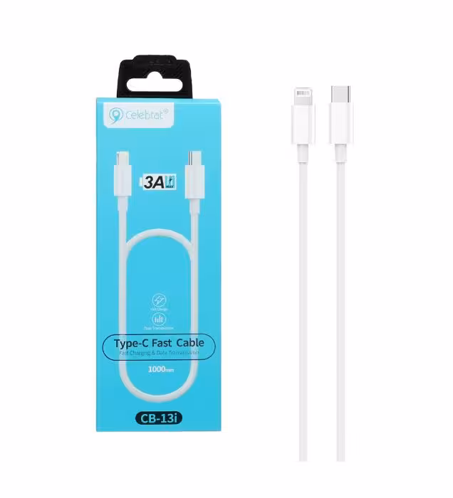 کابل شارژ فست تایپ سی به لایتنینگ سلبریت مدل CB-13i