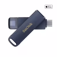 ارسال فوری   امکان خرید حضوری   فلش مموری سن دیسک مدل Sandisk Phone Drive ( TYPE-C/LIGHTNING ) ظرفیت 256 گیگابایت سرمه ای