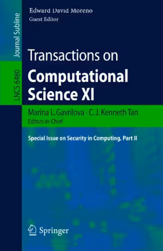 خرید و دانلود نسخه کامل کتاب Transactions on Computational Science XI: Special Issue on Security in Computing, Part II