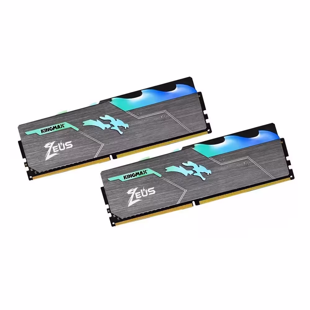 رم دسکتاپ DDR4 دو کاناله 3200 مگاهرتز  KINGMAX ZEUS DRAGON RGB ظرفیت 32 گیگابایت