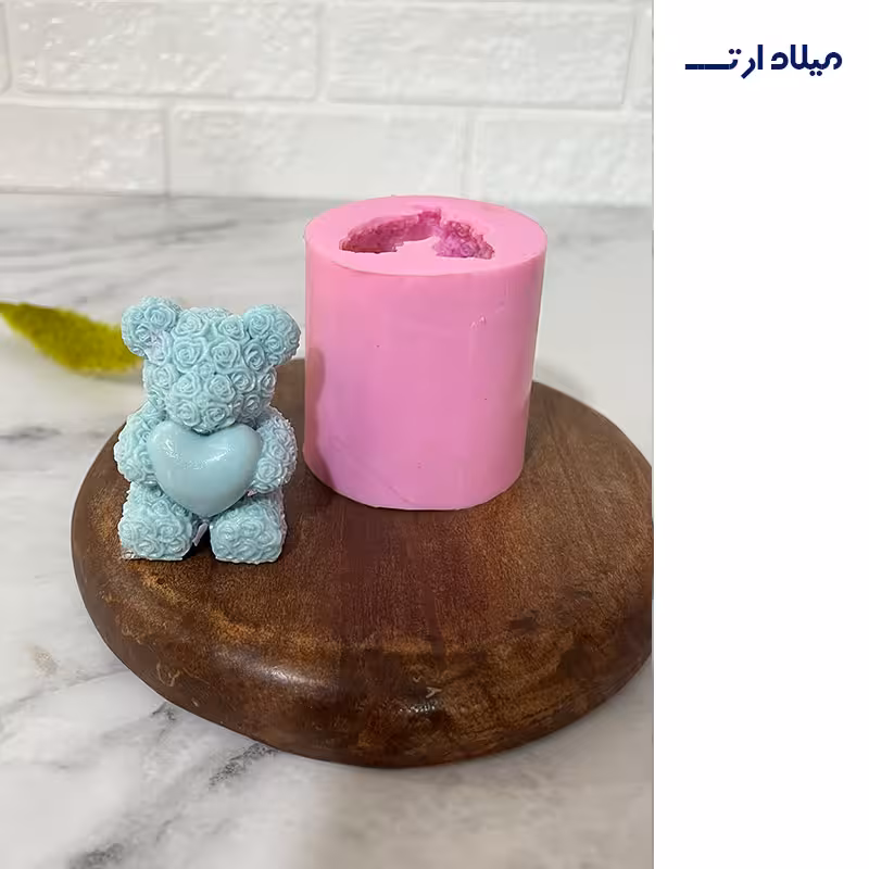 قالب سیلیکونی خرس گل گلی ارتفاع 6سانت