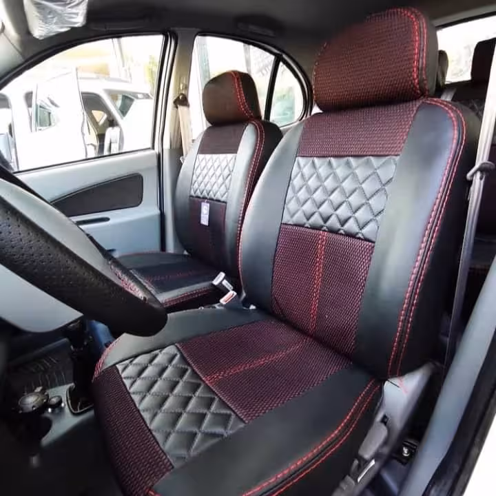 روکش صندلی چرم و پارچه طرح مدرن مناسب پژو 207