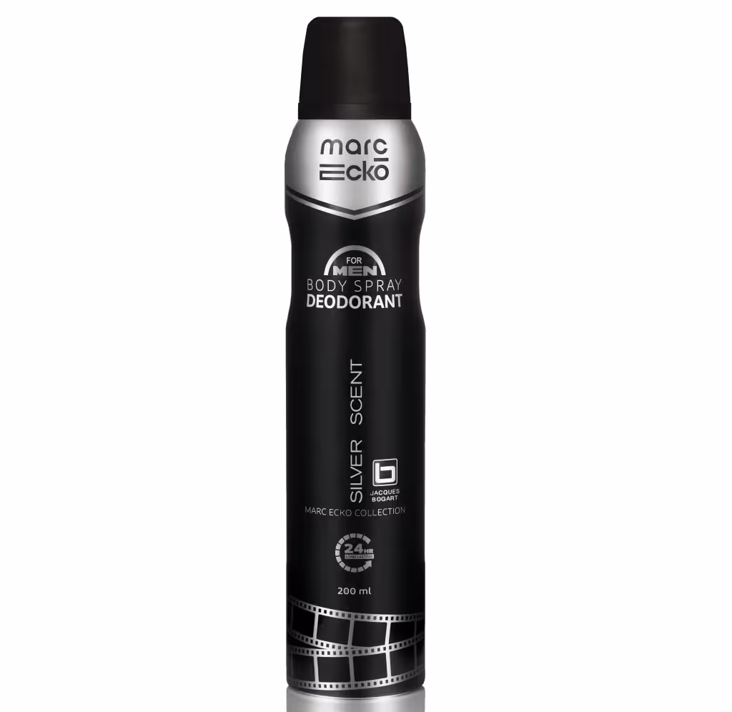 اسپری بدن مردانه مارک اکو مدل سیلور سنت SILVER SCENT حجم 200 میل marc ecko