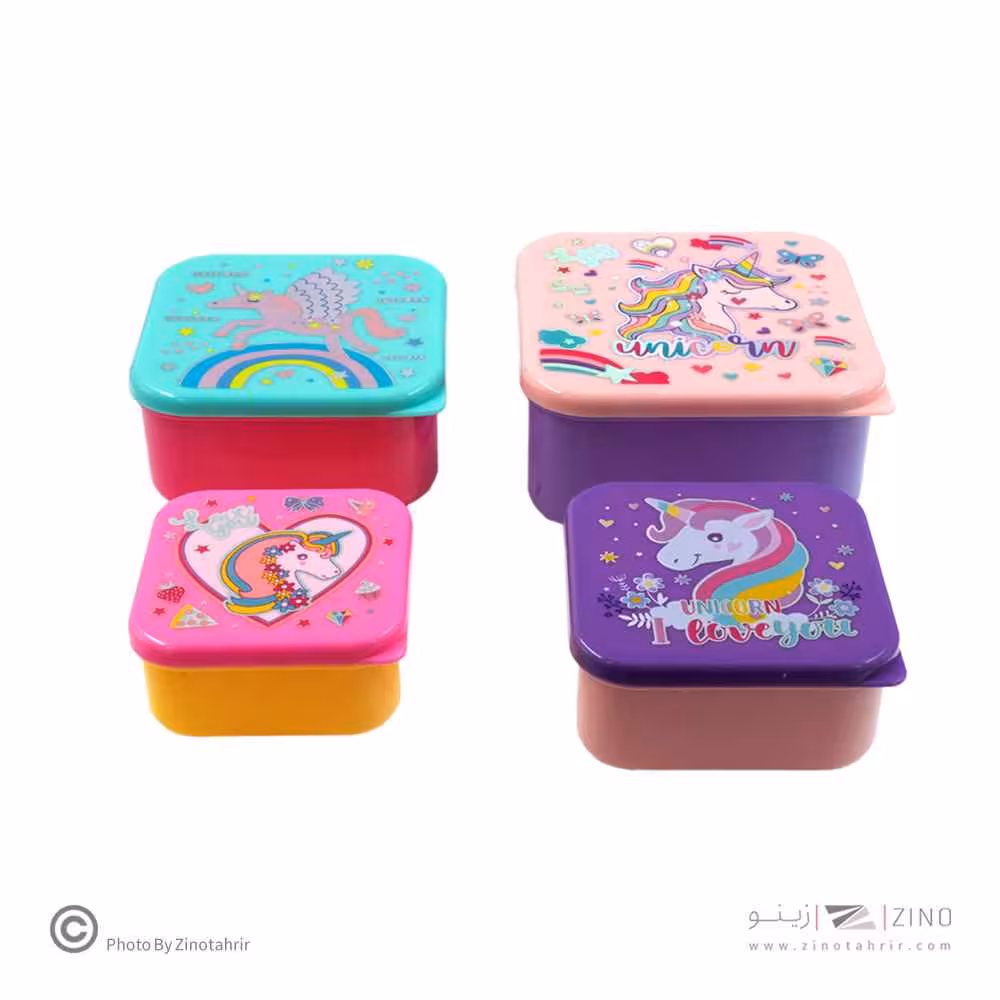 ظرف غذا4سایز وست یونی کورن کد2085-1