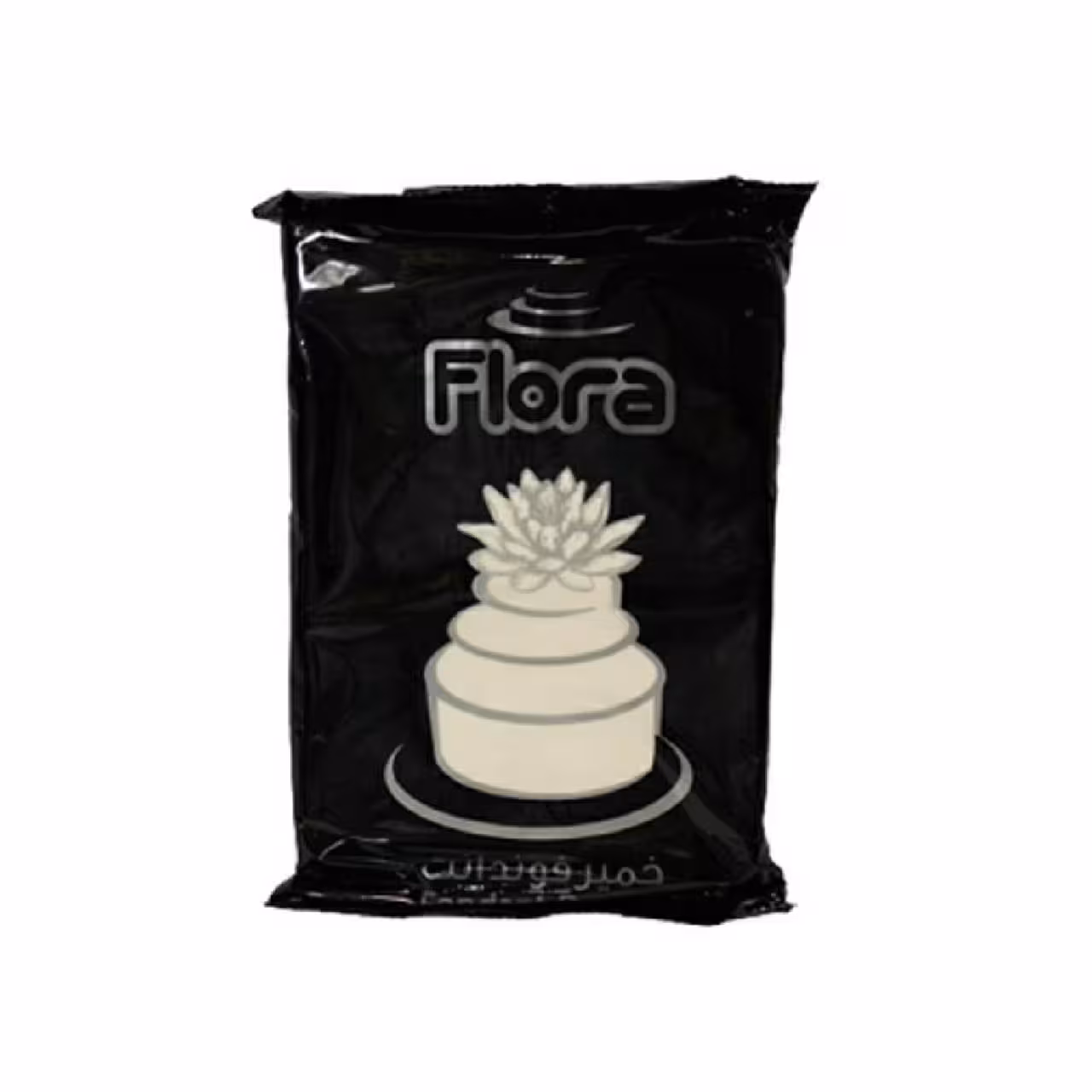 خمیر فوندانت سفید فلورا 200 گرمی