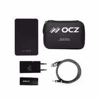 پاوربانک بی سیم OCZ همراه کابل Type-C to Type-C/آداپتور شارژر 30 وات تبدیل سه کاره ظرفیت 10000