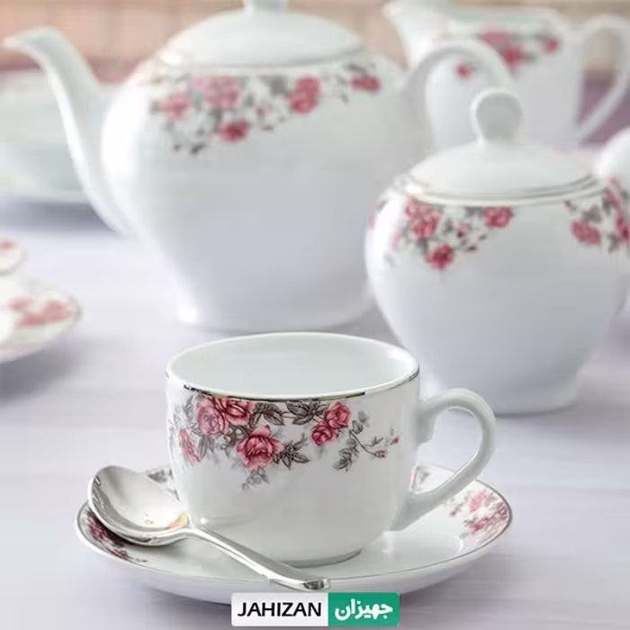 سرویس چای خوری زرین 12پارچه آران سری ایتالیا