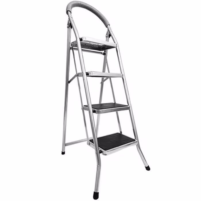 نردبان فلزی چهار پله فاتح (چهارپایه 4 پله) جنس بسیار مقاوم و بادوام (ارسال بصورت پس کرایه)