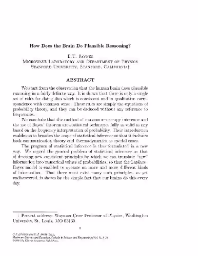 خرید و دانلود نسخه کامل کتاب Plausible reasoning in the brain