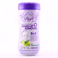 دستمال مرطوب دافی 5 در 1، مناسب انواع پوست، پاک کننده قوی آرایش ضد آب، حاوی عصاره های گیاهی، 70 عددی