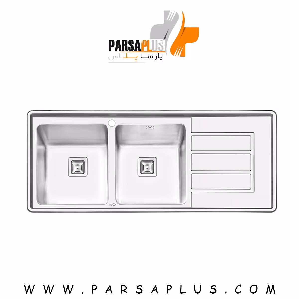 سینک توکار ایلیا استیل مدل 2062