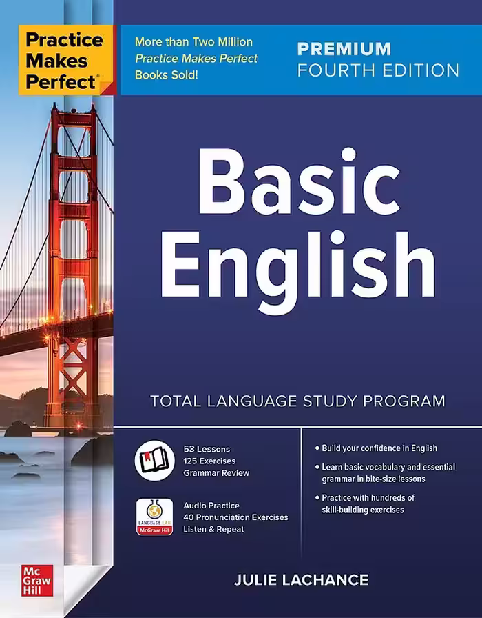 کتاب انگلیسی بیسیک انگلیش Practice Makes Perfect Basic English Fourth Edition