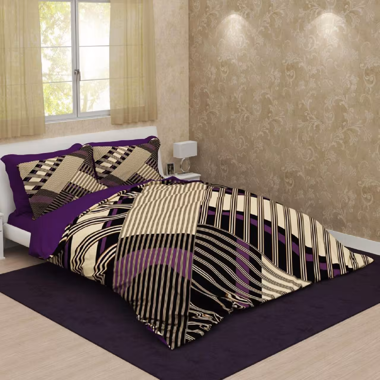 سرویس لحاف روتختی ترکسان کد D152 دو نفره 6 تکه