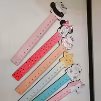 خط کش چوبی فانتزی 15 سانتی