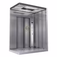 کابین آسانسور استیل نقره ای کد 10209