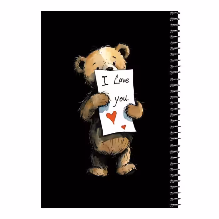 دفتر مشق 80 برگ اس جی مدل تدی عاشق