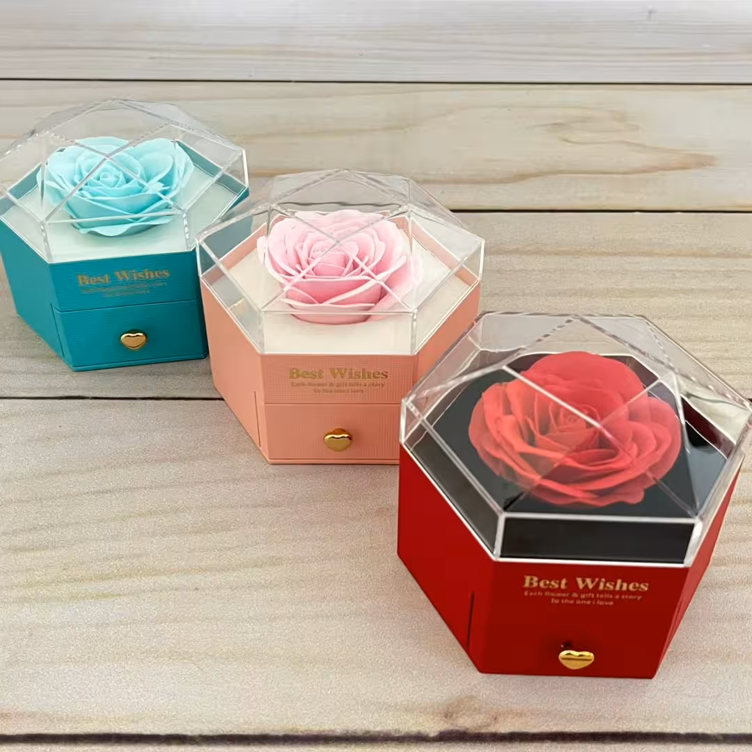 باکس هدیه رزباکس الماسی جواهری در رنگبندی