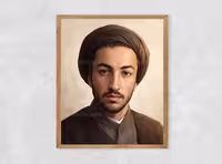 نقاشی دیجیتال پرتره شهید نواب صفوی