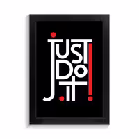 تابلو تایپوگرافی طرح just do it کد PF-15063