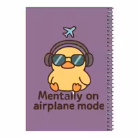 دفتر مشق 80 برگ اس جی مدل جوجه و هدفون