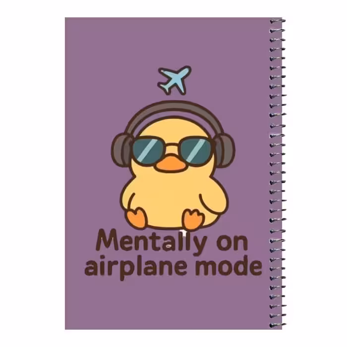 دفتر مشق 80 برگ اس جی مدل جوجه و هدفون