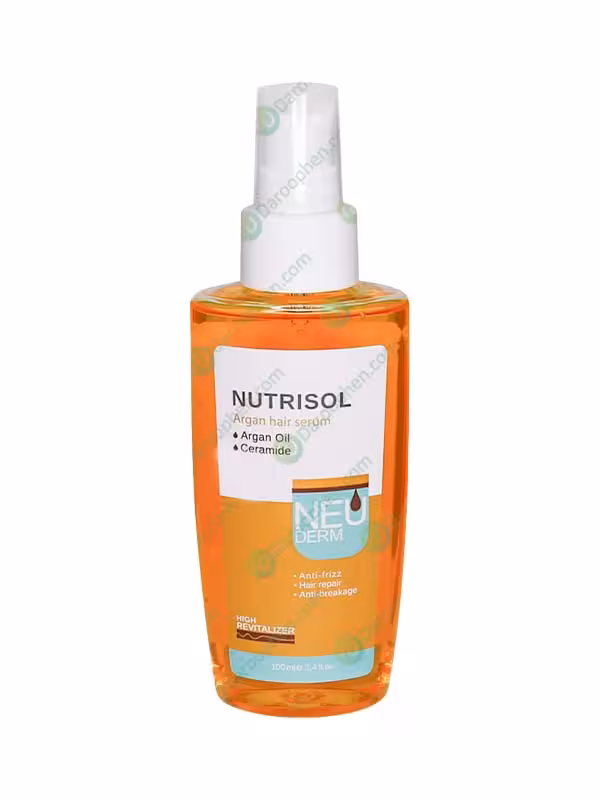 سرم مو آرگان نوتریسل نئودرم 100 میلی لیتر – Neuderm Nutrisol Argan hair Serum 100 Ml