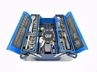 مجموعه جعبه بکس و ابزار 65 عددی صنعتی باس مدل Bs65