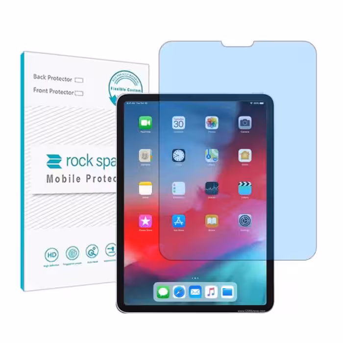 گلس تبلت اپل iPad Pro 11 2018 مدل نانو هیدروژل آنتی بلو برند راک اسپیس کد 16150L
