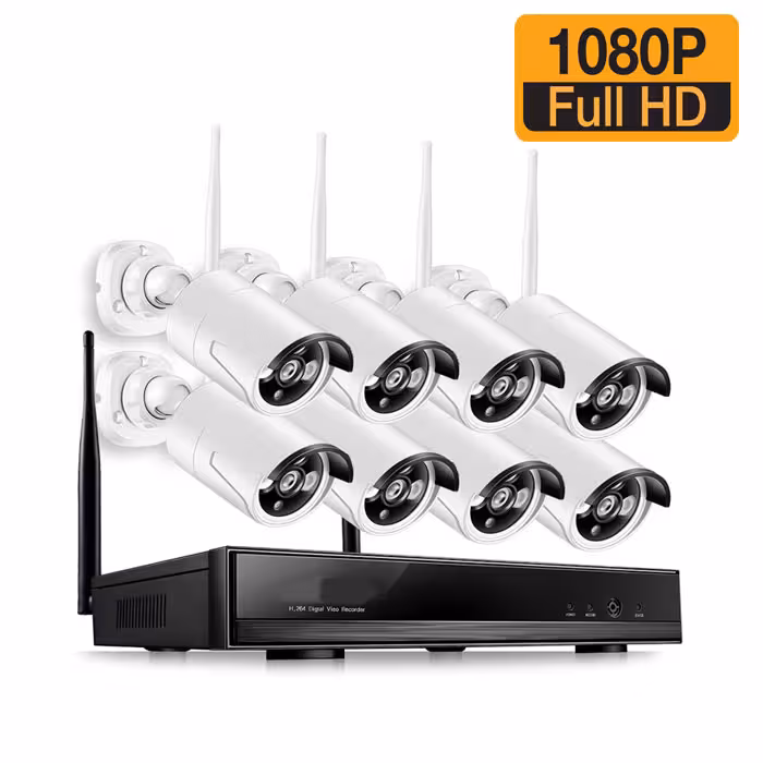 پکیج دوربین وایرلس 8 کانال 2 مگاپیکسل FullHD