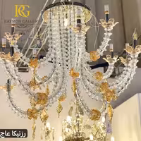 لوستر کریستالی مدرن شفاف سبک مورانو