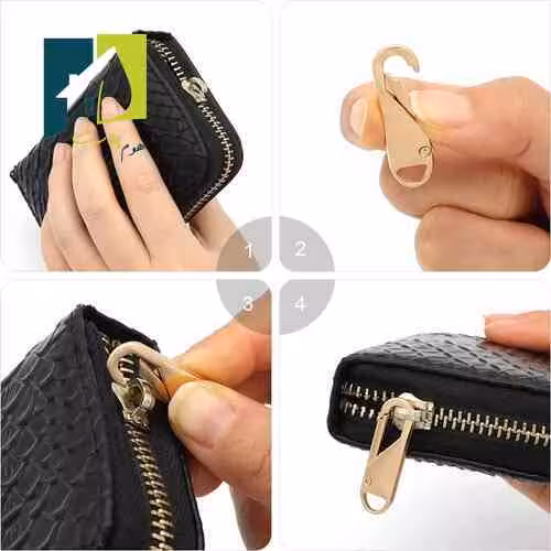 سر زیپ قابل تعویض شش عددی