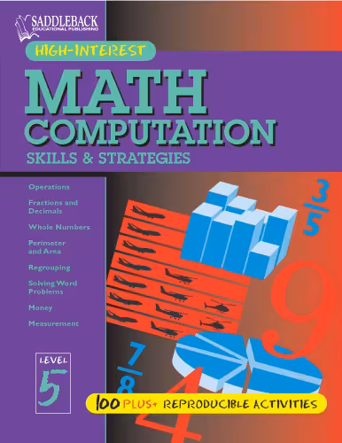 خرید و دانلود نسخه کامل کتاب Math Computation Skills & Strategies Level 5 (Math Computation Skills & Strategies)