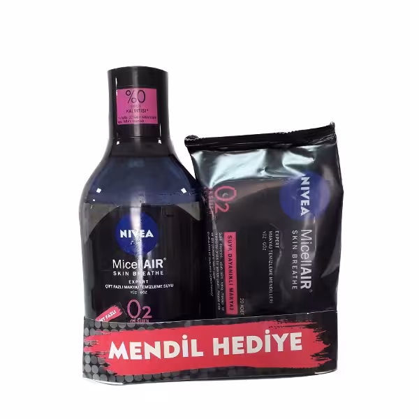 میسلار واتر آرایش پاک کن 2 فاز نیوا حجم 400 میل به همراه دستمال مرطوب