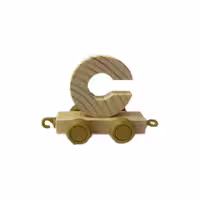 قطار چوبی طرح حروف انگلیسی حرف C