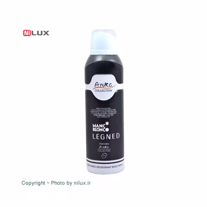 اسپری خوشبو کننده بدن مردانه آنیکا مدل Legned Manc blonco حجم 200 میلی لیتر