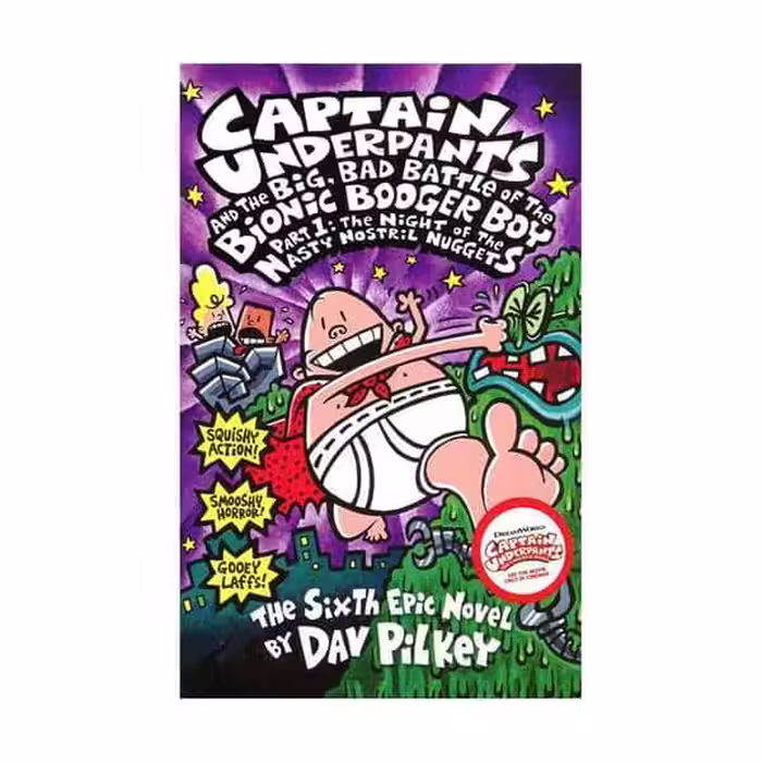 کتاب رمان CAPTAIN UNDERPANTS VOL. 6 کاپیتان زیر شلواری جلد6