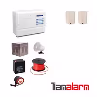 پکیج دزدگیر اماکن باسیم مدل فایروال سیم کارتی و تلفنی F10P2