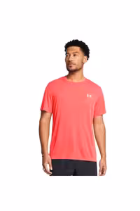 تی شرت ورزشی قرمز مردانه RUN &#039;S 713 را راه اندازی کنید Under Armour