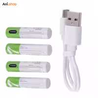 باتری شارژی نیم قلمی بسته 4 عددی