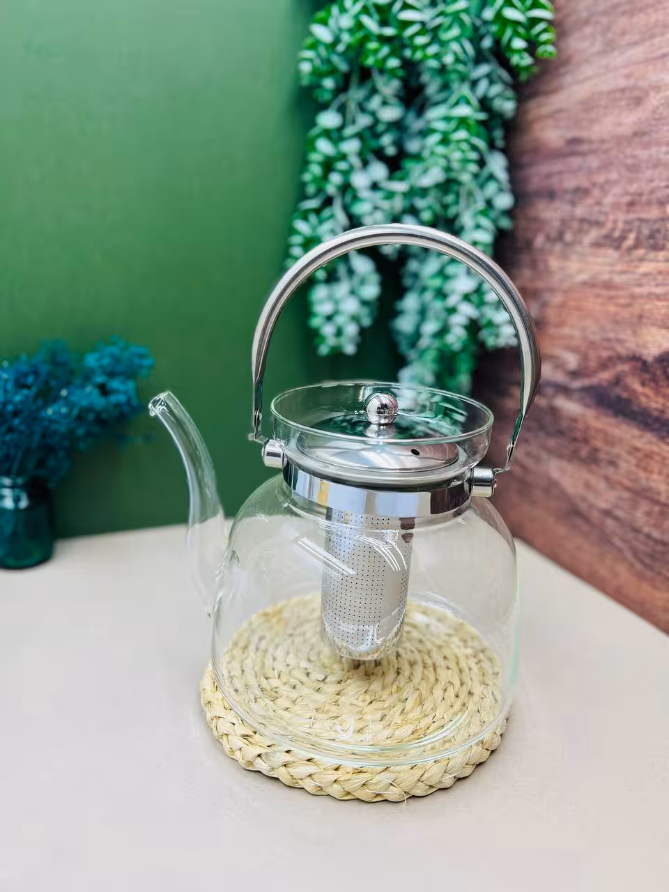 کتری پیرکس شعله مستقیم دسته استیل KET2