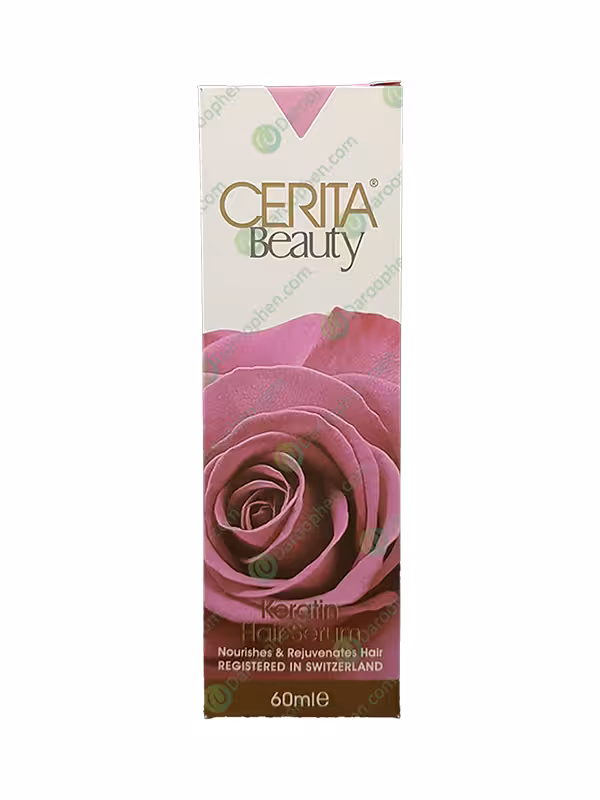 سرم تقویت کننده تار مو حاوی ویتامین ای و کراتین سریتا 60 میلی لیتر – CERITA Beauty Keratin Hair Serum